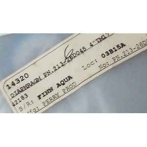 DIAPHRAGM 213-26D045 / 4" TM17 KIT