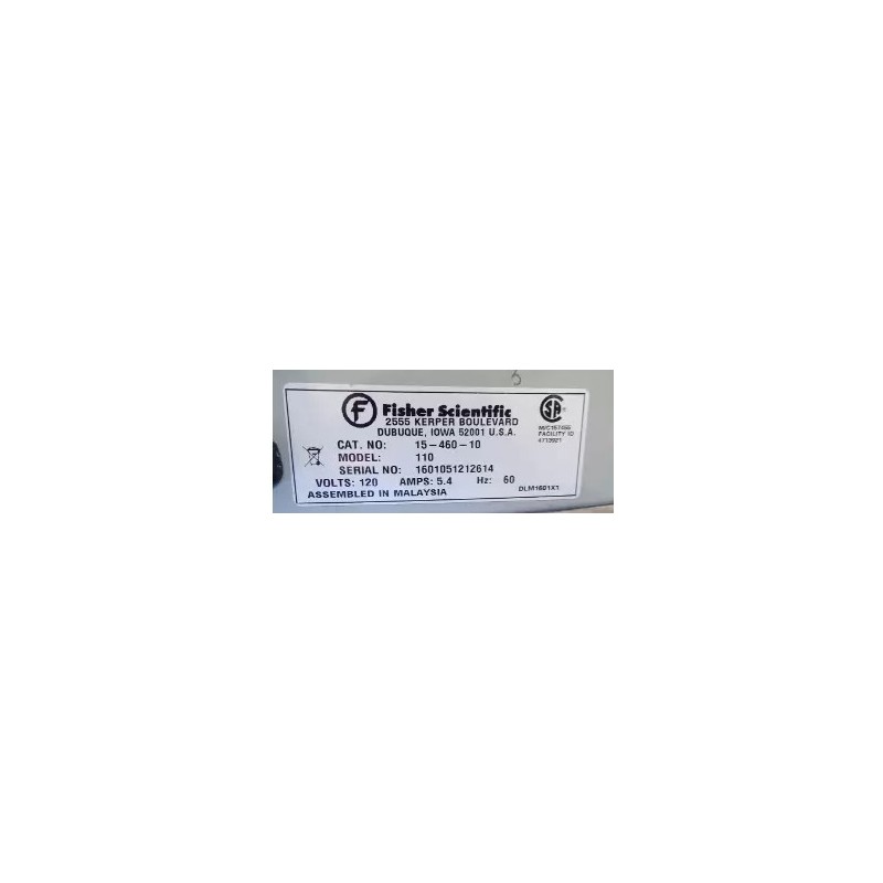 FISHER SCIENTIFIC ISOTEMP 15-460-10
