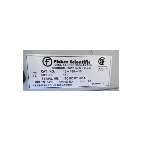 FISHER SCIENTIFIC ISOTEMP 15-460-10