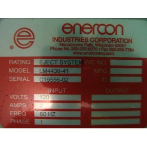 Enercon LM4438-41 Ejector System for Induction Sealers