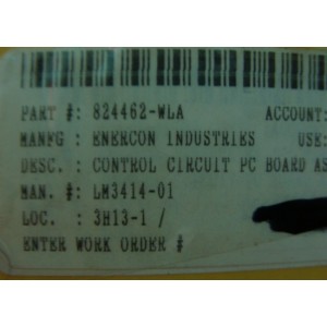 ENERCON INDUSTRIES PC BOARD 824462-WLA