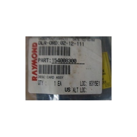 RAYMOND 15400 8300 CARD ASSY