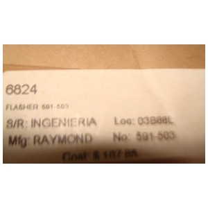 RAYMOND FLASHER 591-503