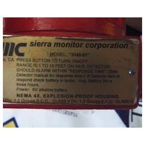 SIERRA MONITOR CORPORATION 3140-01