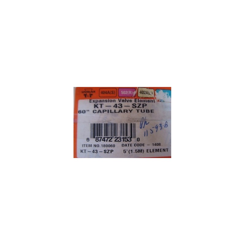 SPORLAN EXPANSION VALVE SPORLAN EXPANSION VALVE