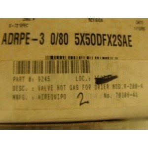 SPORLAN VALVE ADRPE-3 0/80 5X50DFX2AE