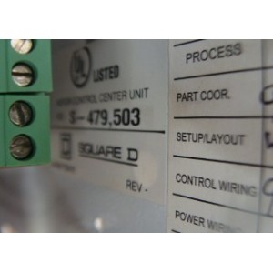SQUARE D CONTROL CENTER UNIT S-479,503