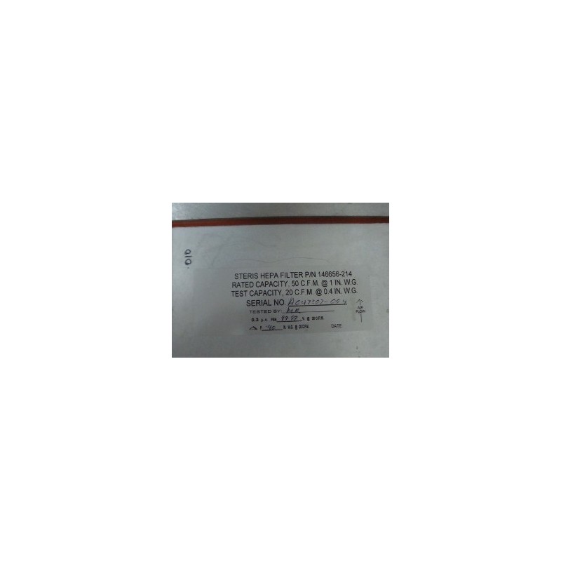 STERIS HEPA FILTER 146656-214 STERIS HEPA FILTER 146656-214