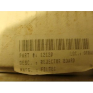 FILTEC REJECTOR BOARD
