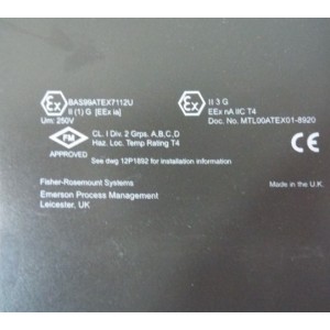 EMERSON BAS99ATEX7112U