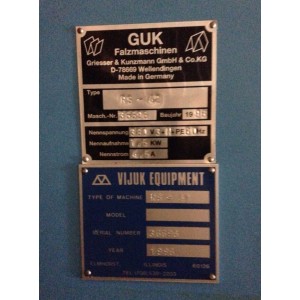 VIJUK Equipment RS-42 Folding Machine - Precision Paper Processing.