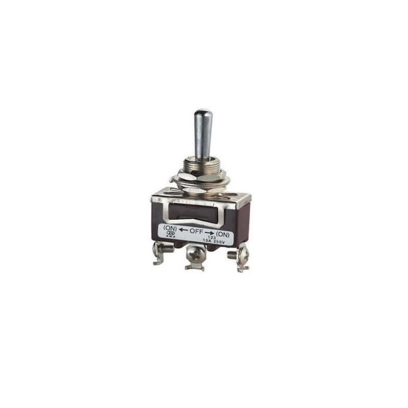 TOGGLE ON-OFF-ON 15A-250VAC TOGGLE ON-OFF-ON 15A-250VAC