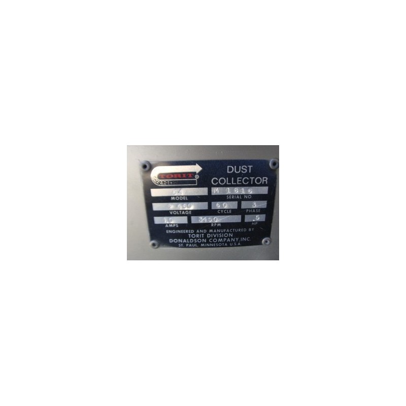 TORIT MODEL 54 COLLECTOR