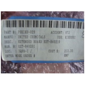 UNITED CHEMICALS BOARD EXT-840201