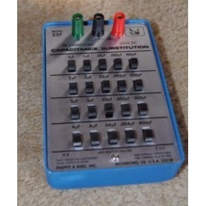 PHIPPS & BIRD CAPACITANCE SUBSTITUTION BOX, MODEL 237
