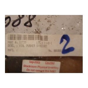 VIAL PUSHER SPROCKET 006088