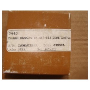 PEER TIMKEN BEARING 447-533