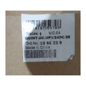 PHOENIX CONTACT  QUINT DC-CPS/24DC-20  POWER SUPPLY