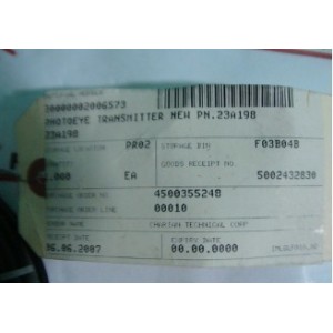 PHOTOEYE TRANSMITTER 23A198
