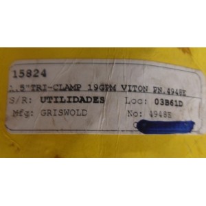 GRISWOLD 5" TRI-CLAMP 19GPM VITON