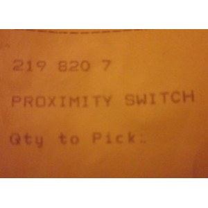 PROXIMITY SWITCH 2198207