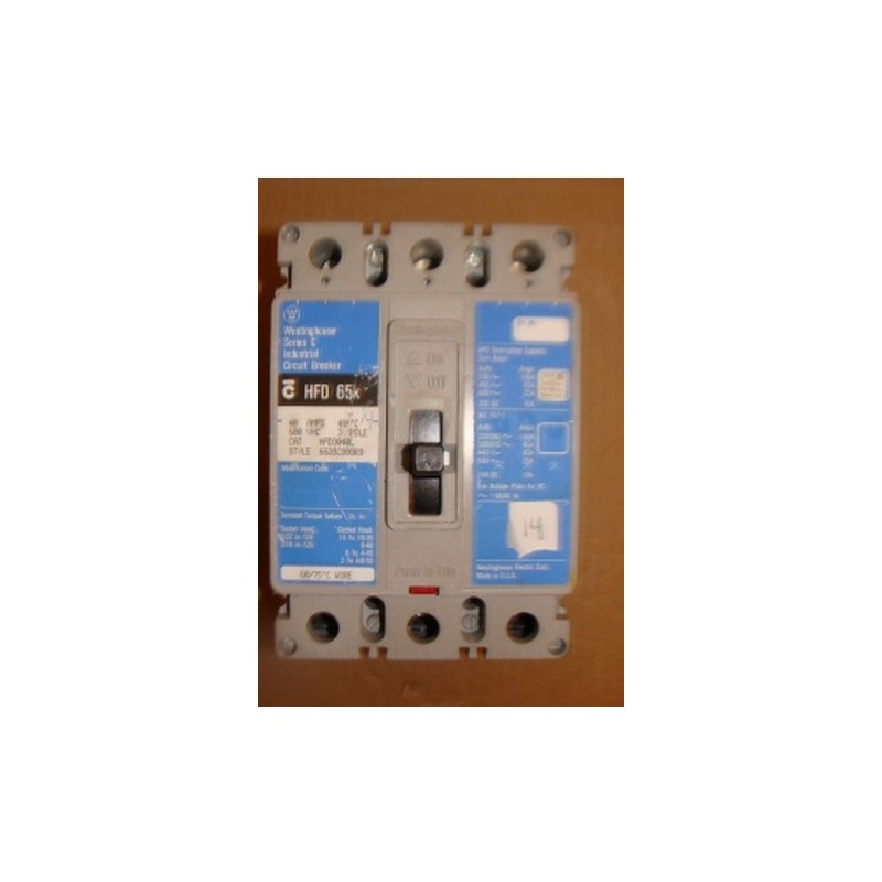 WESTINGHOUSE HFD3040L CIRCUIT BREAKER