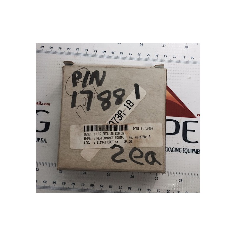 PERFONMANDE QEUIPMENT LIP SEAL JG 25037 PERFONMANDE QEUIPMENT LIP SEAL JG 25037
