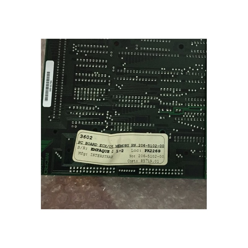 PC BOARD ECX/N   MEMORY 206-5102-00