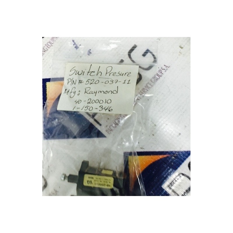 RAYMOND SWITCH PRESSURE40-200010 RAYMOND SWITCH PRESSURE40-200010
