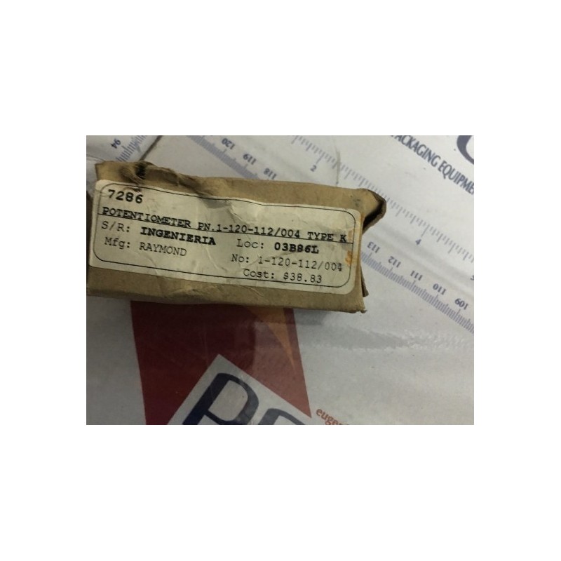 RAYMOND POTENTIOMETER 1-120-112/004 RAYMOND POTENTIOMETER 1-120-112/004