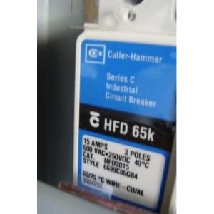 CUTLER HAMMER HFD3015 CIRC BREAKER