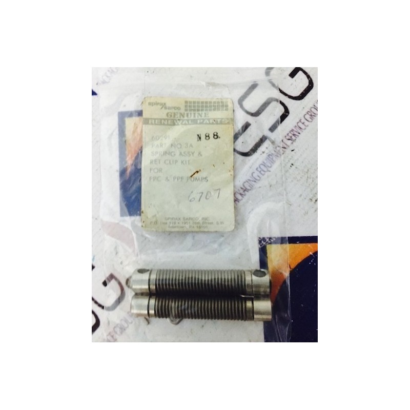 SPIRAX SARCO SPRING ASSY & RET CLIP FOR PPC & PPF PUMPS 6707 SPIRAX SARCO SPRING ASSY & RET CLIP FOR PPC & PPF PUMPS 6707