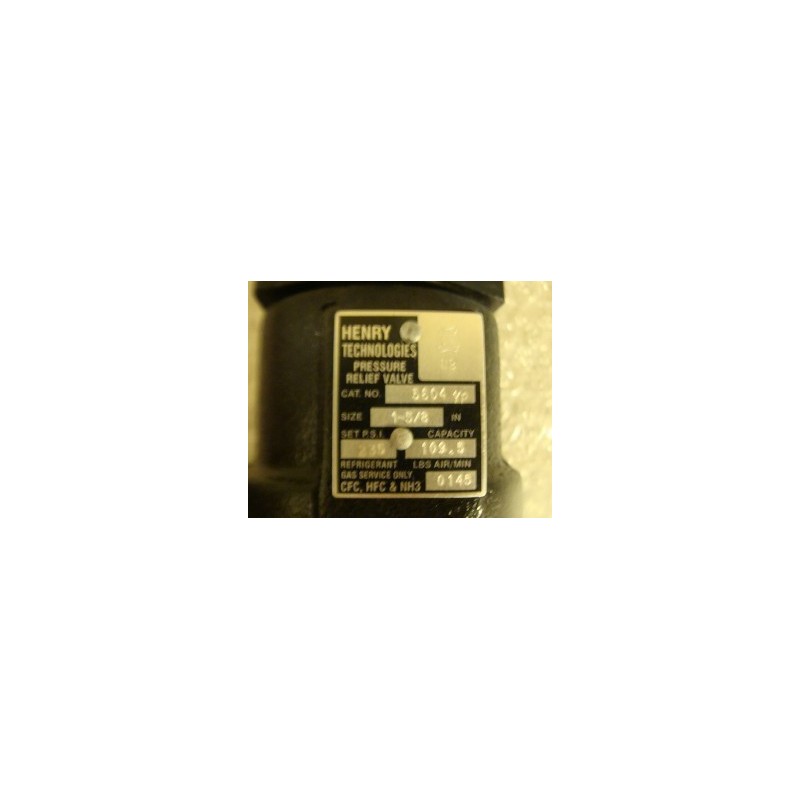 HENRY TECHNOLOGIES 5604 1-5/8" PRESSURE RELIEF VALVE HENRY TECHNOLOGIES 5604 1-5/8" PRESSURE RELIEF VALVE