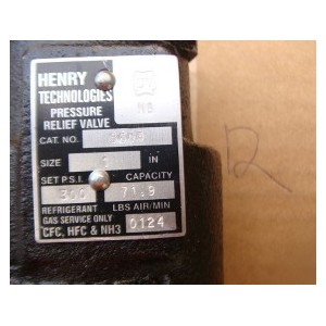 HENRY TECHNOLOGIES 5604 1-5/8" PRESSURE RELIEF VALVE