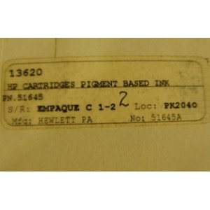 HEWLETT PA HP CARTRIDGES PIGMENT