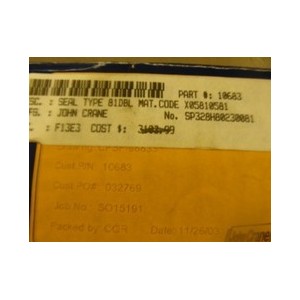 JOHN CRANE SEAL MECHANICAL P-2708-R
