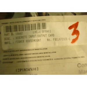 FISCHER ROSEMOUNT DISCRETE INPUT/OUTPUT CARD FSCL6721CE-1