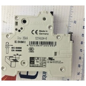 SIEMENS 5SY4104-8 SUPPLEMENTARY PROTECTOR