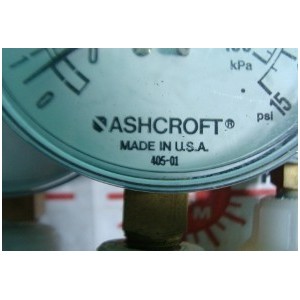 ASHCROFT 40501 HIGH PRESSURE WATER 0-15PSI