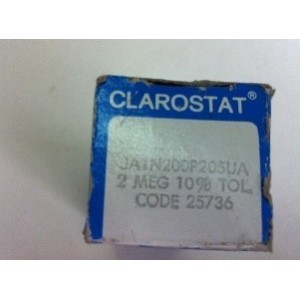 CLAROSTAT POTENTIOMETER JA1N200P205UA