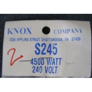 KNOX S245 WATER HEATER ELEMENT NIP