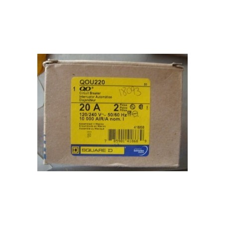 SQUARE D QOU220 BREAKER