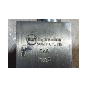 SUN HYDRAULICS VALVE FAA 9AK3