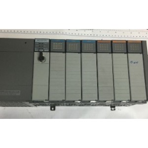 ALLEN BRADLEY SLC 500 7 SLOT RACK CHASSIS + POWER SUPPLY