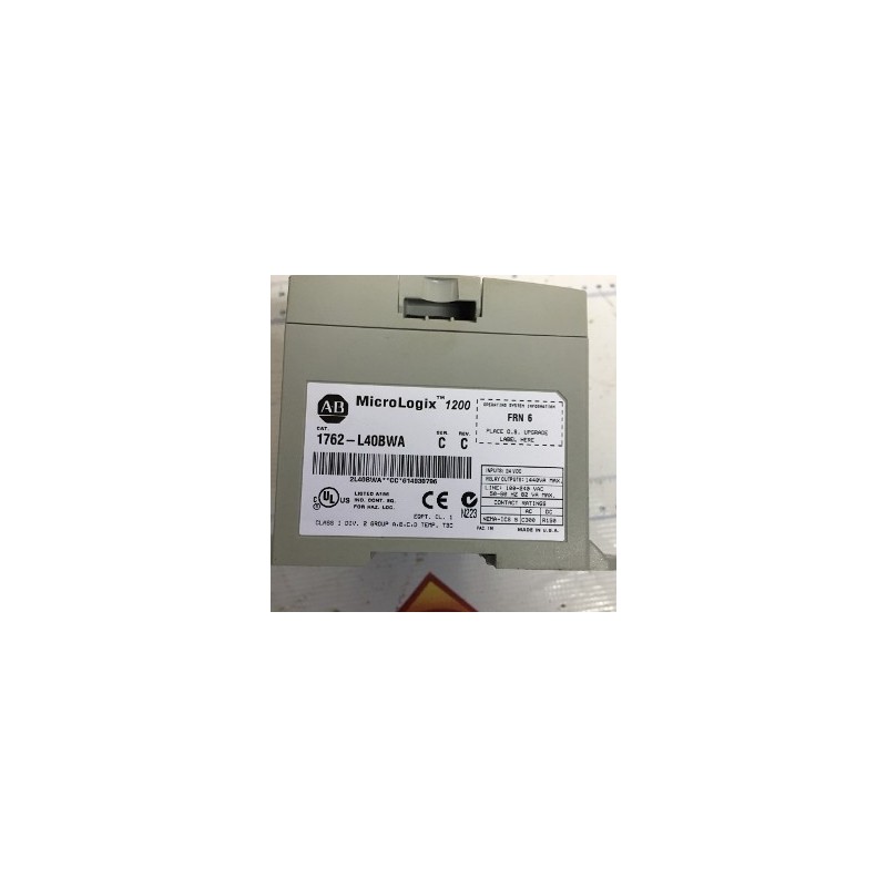 ALLEN BRADLEY MICROLOGIX 1200 1762-L40BWA ALLEN BRADLEY MICROLOGIX 1200 1762-L40BWA