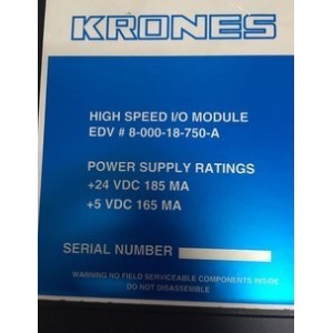 KRONES HIGHSPEED I/O MODULE EDV 8-000-18-750-A