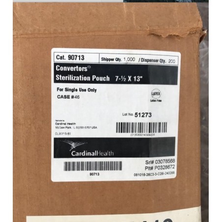 CONVERTORS STERILIZATION POUNCH 7-1/2 X 13"