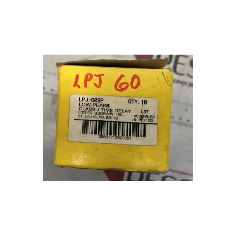 COOPER BUSSMANN LPJ-60SP LOW PEAK COOPER BUSSMANN LPJ-60SP LOW PEAK