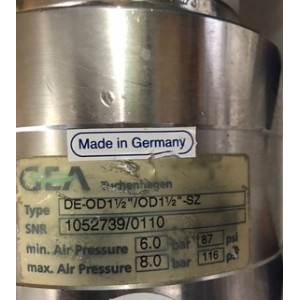 GEA DE-0D1 1/2"/OD1 1/2"-SZ