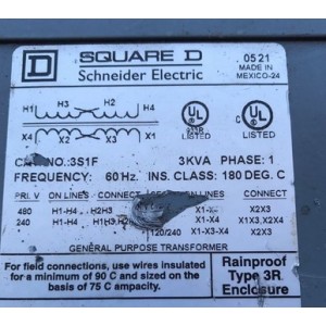 SQUARE D  3KVA